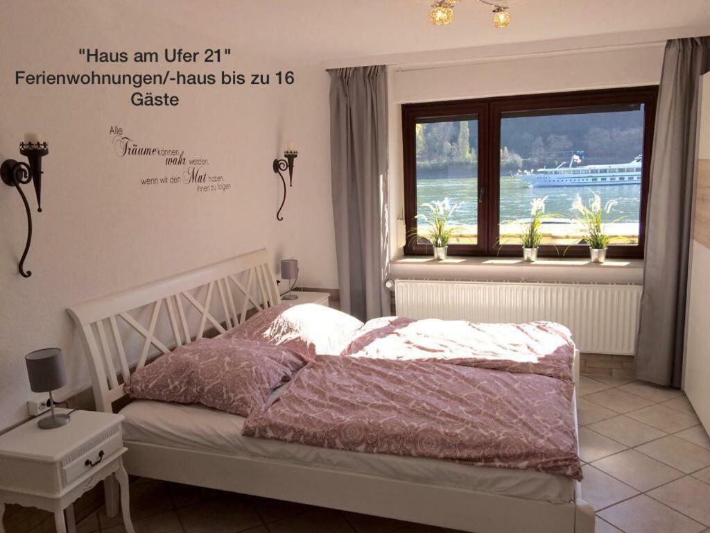 Апартаменты Haus Am Ufer Mit Rheinpanoramablick Кобленц Экстерьер фото