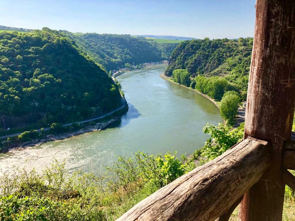 Апартаменты Haus Am Ufer Mit Rheinpanoramablick Кобленц Экстерьер фото
